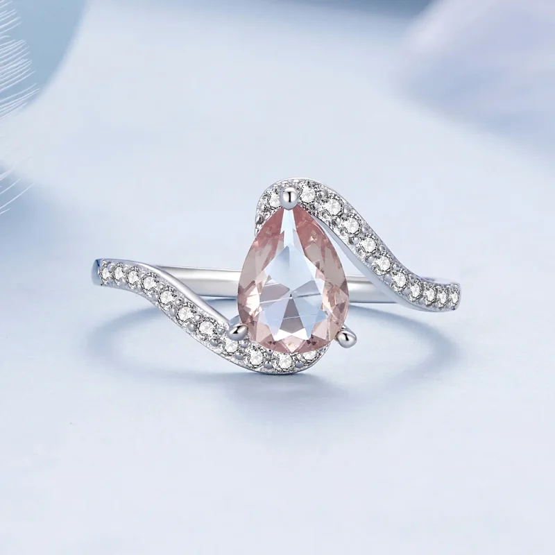 (zdjęcie do) Pandora Style Pierścionek z Kamieniem w Kształcie Gruszki - BSR480 - Wyświetl 4