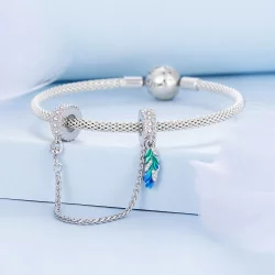 Pandora Style Pióro Bezpieczne Łańcuch - BSC914