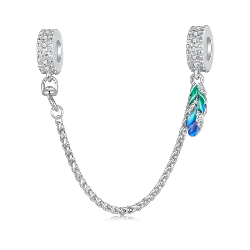 (zdjęcie do) Pandora Style Pióro Bezpieczne Łańcuch - BSC914