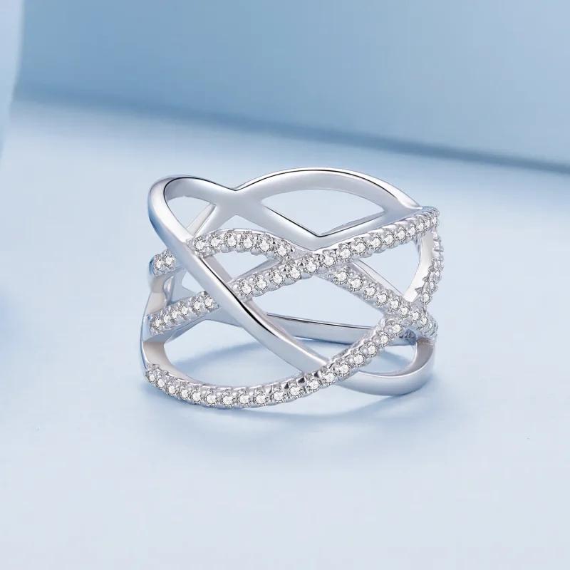 (zdjęcie do) Pandora Style Prosty Pierścień Samsara - BSR396 - Wyświetl 3