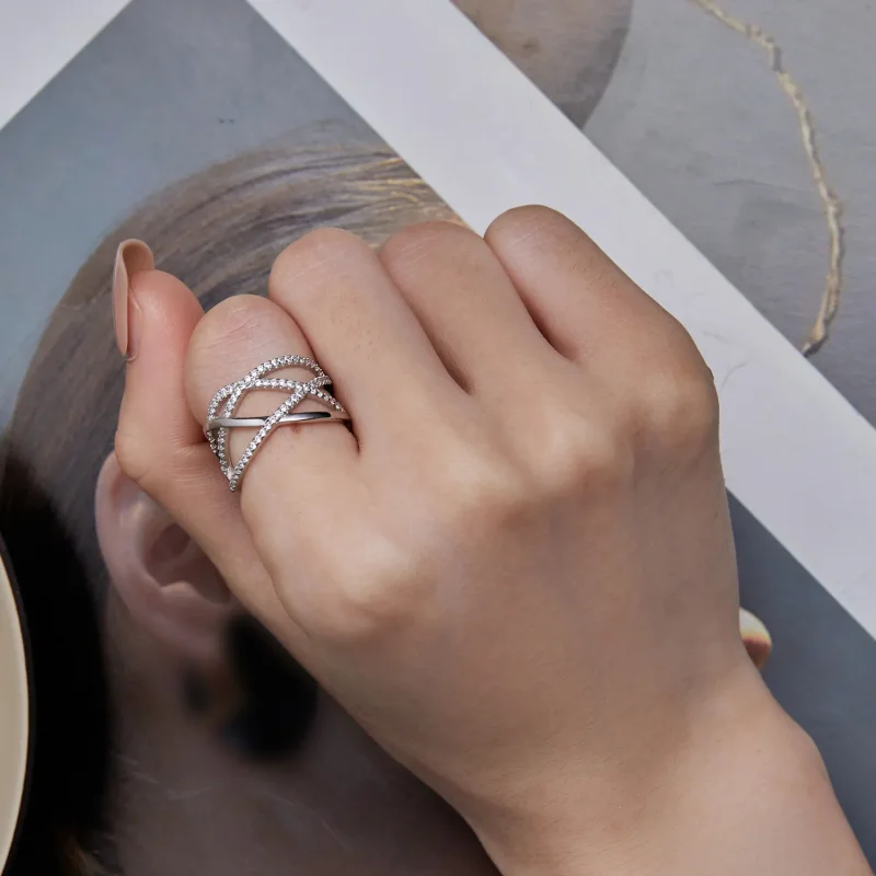 (zdjęcie do) Pandora Style Prosty Pierścień Samsara - BSR396 - Wyświetl 6