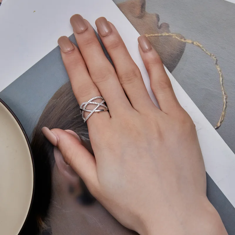 (zdjęcie do) Pandora Style Prosty Pierścień Samsara - BSR396 - Wyświetl 7