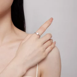 Pandora Style Prosty Pierścień Wiązany - BSR420