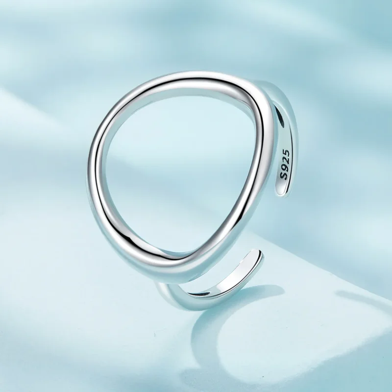 (zdjęcie do) Pandora Style Prosty Pierścień z Otwartym Symbol Samsary - SCR919 - Wyświetl 2