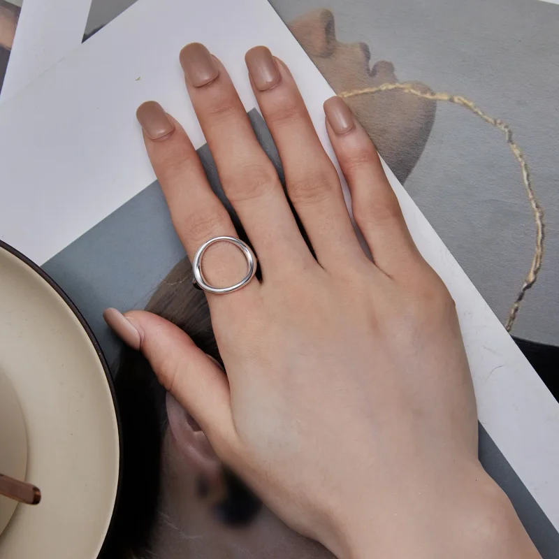 (zdjęcie do) Pandora Style Prosty Pierścień z Otwartym Symbol Samsary - SCR919 - Wyświetl 6