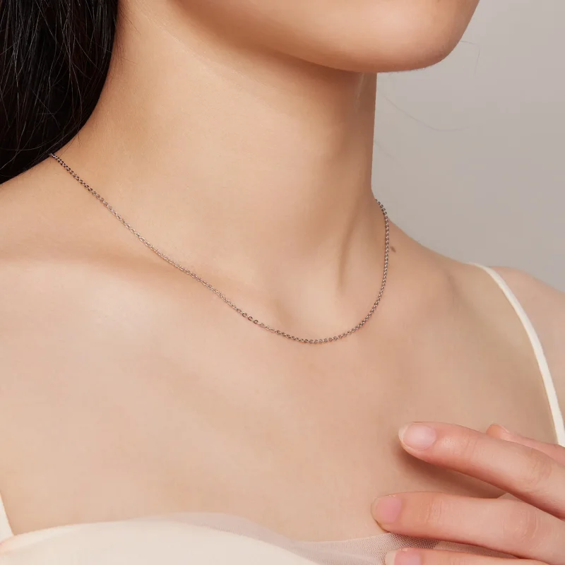 (zdjęcie do) Pandora Style Prosty Srebrny Naszyjnik - SCA018 - Wyświetl 8