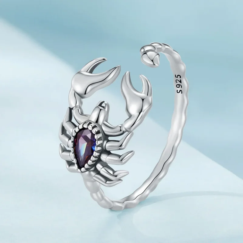 (zdjęcie do) Pandora Style Retro Skorpion Otwarty Pierścionek - SCR974-E - Wyświetl 2