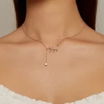Pandora Style Rose Gold Naszyjnik z Rozkosznym Kociakiem - SCN232-C