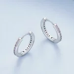 Pandora Style Różowe Kolczyki z Opalem - BSE875