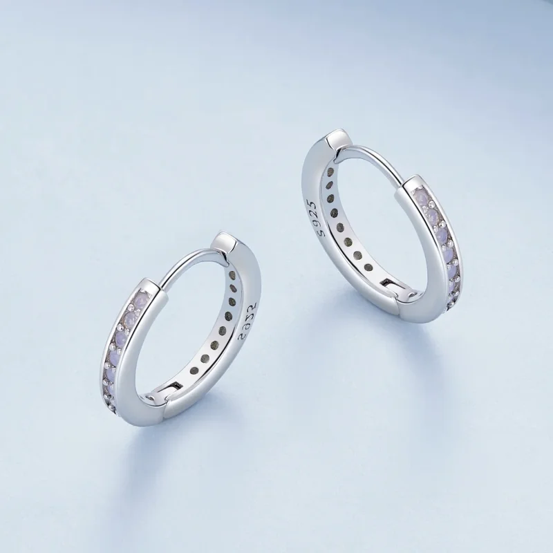 (zdjęcie do) Pandora Style Różowe Kolczyki z Opalem - BSE875 - Wyświetl 3