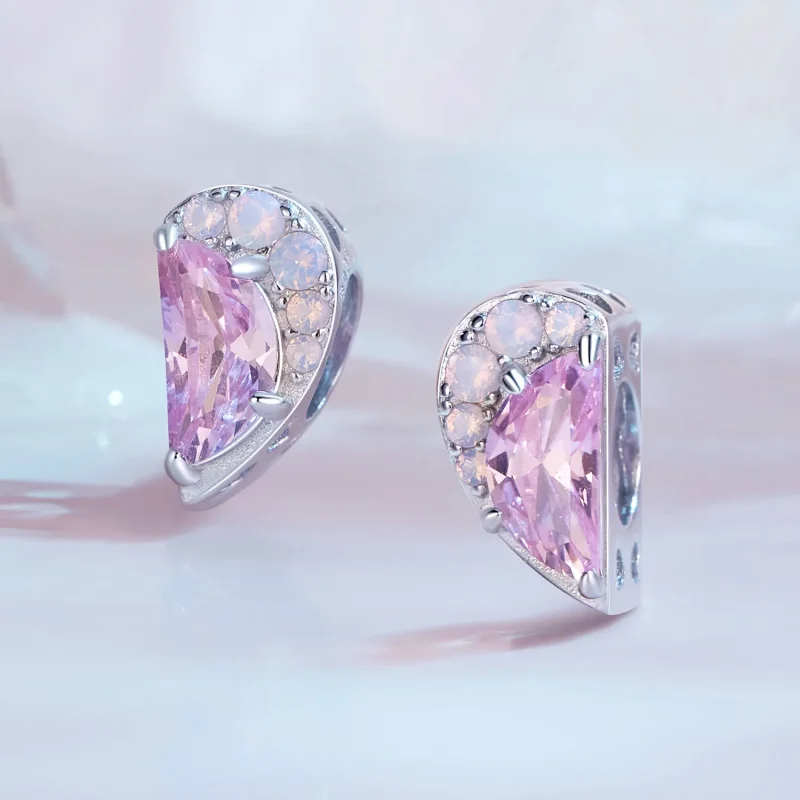 (zdjęcie do) Pandora Style Różowy Charm Serca Siostry - SCC2641 - Wyświetl 5