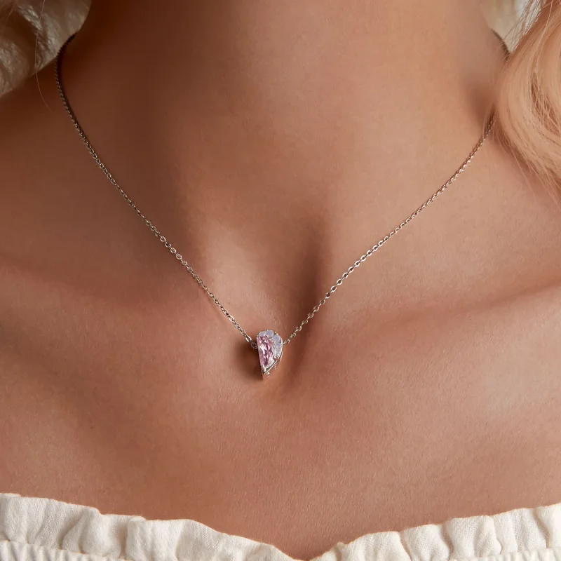 (zdjęcie do) Pandora Style Różowy Charm Serca Siostry - SCC2641 - Wyświetl 6