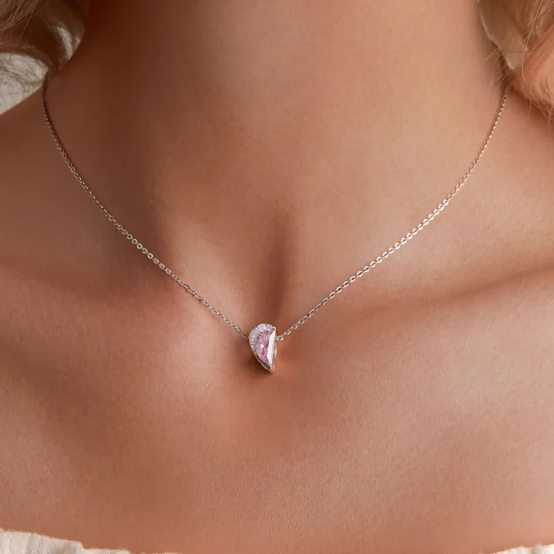 (zdjęcie do) Pandora Style Różowy Charm Serca Siostry - SCC2641 - Wyświetl 10