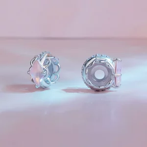 Pandora Style różowy koronkowy silikonowy separator - SCC2642