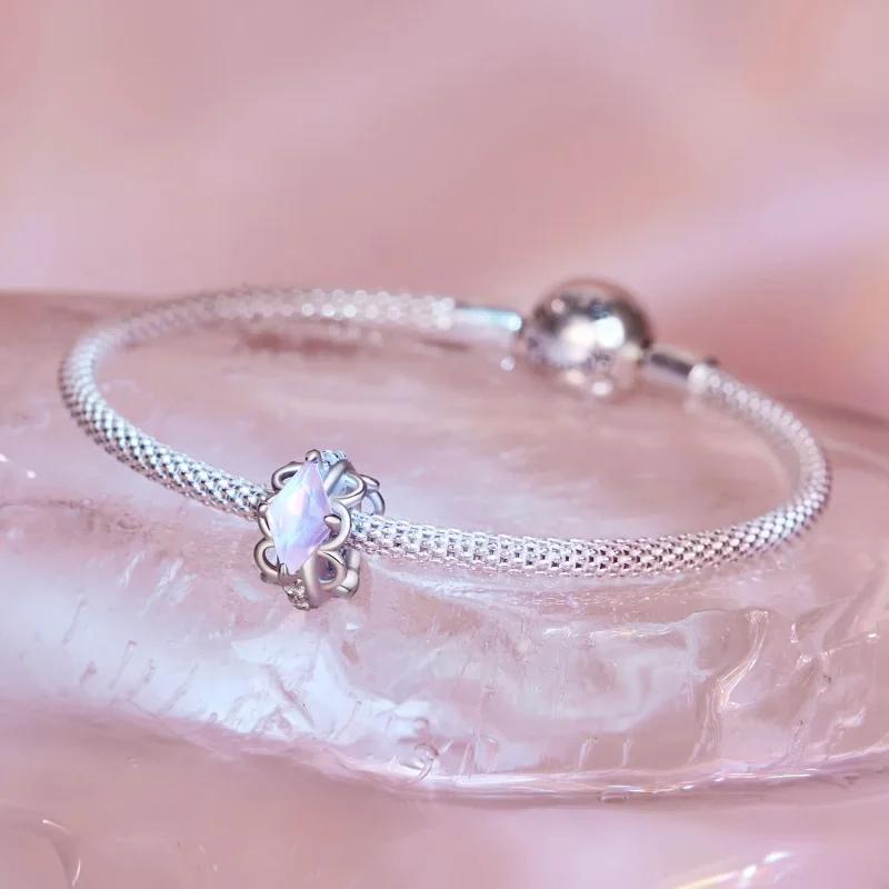 (zdjęcie do) Pandora Style różowy koronkowy silikonowy separator - SCC2642 - Wyświetl 4