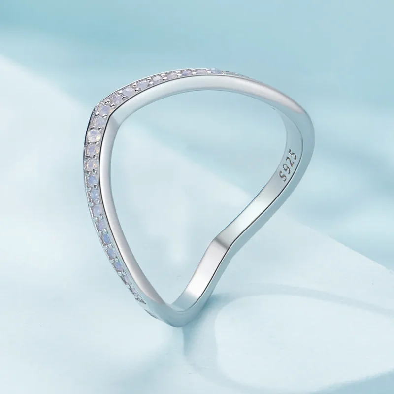 (zdjęcie do) Pandora Style Różowy Pierścień z Kością Życzeń - SCR945-PK - Wyświetl 2