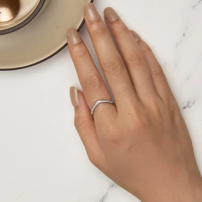 (zdjęcie do) Pandora Style Różowy Pierścień z Kością Życzeń - SCR945-PK - Wyświetl 5