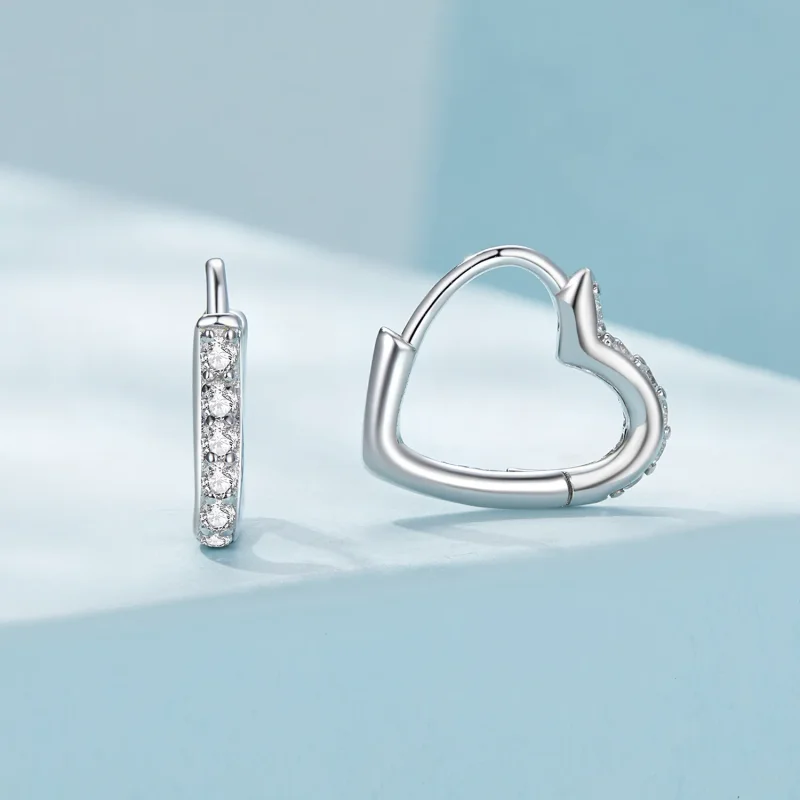 (zdjęcie do) Pandora Style Serca w kształcie kolczyków - SCE1626 - Wyświetl 2