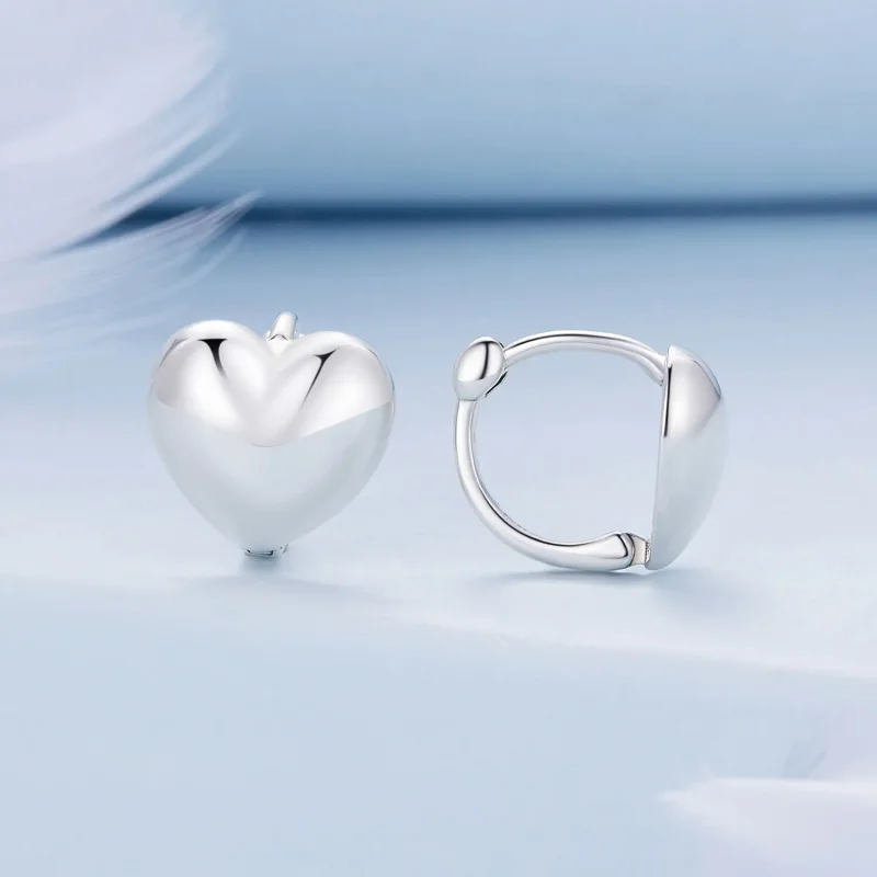 (zdjęcie do) Pandora Style Serca Wyszywane Kolczyki - BSE905 - Wyświetl 2