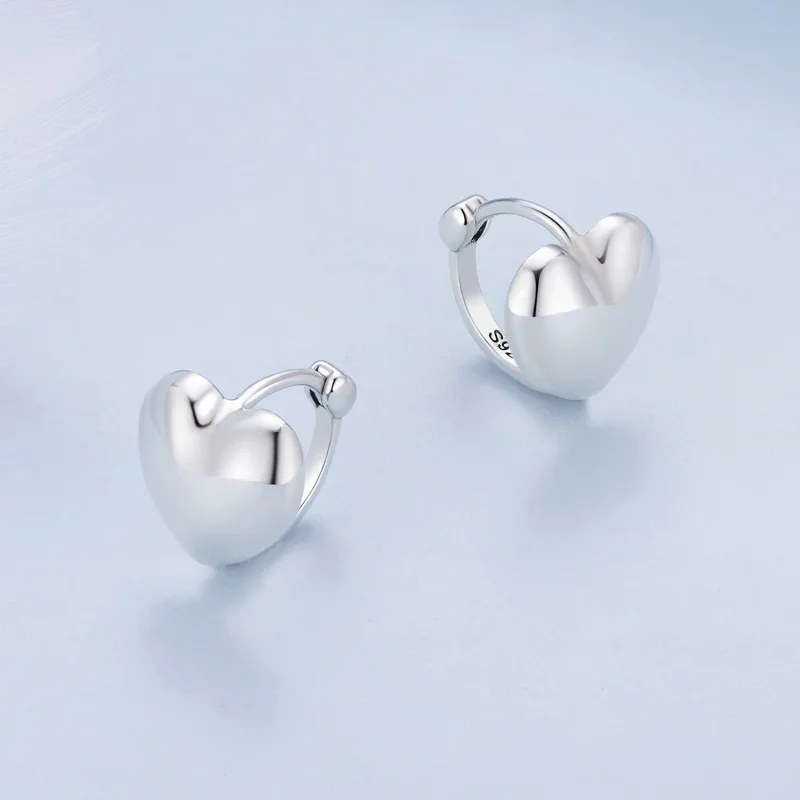 (zdjęcie do) Pandora Style Serca Wyszywane Kolczyki - BSE905 - Wyświetl 3