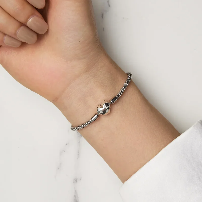 (zdjęcie do) Pandora Style Serce Kształt Podstawowy Łańcuch Bransoletka - BSB135 - Wyświetl 6