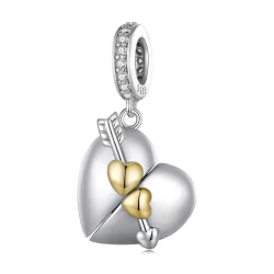 Pandora Style Serce w kształcie otwieranego zawieszki - BSC804