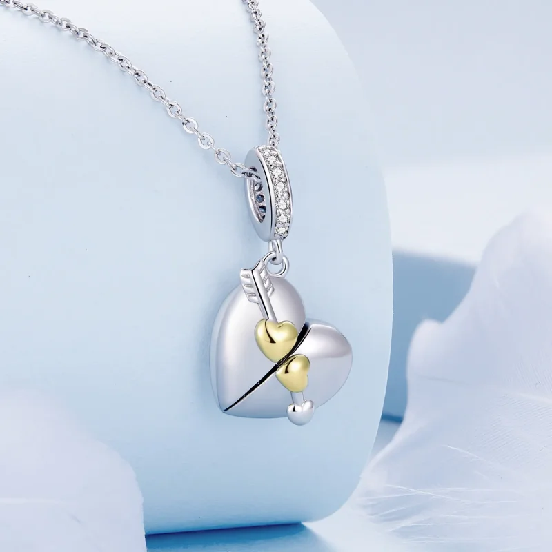 (zdjęcie do) Pandora Style Serce w kształcie otwieranego zawieszki - BSC804 - Wyświetl 4