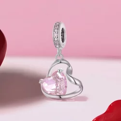 Pandora Style Serce w kształcie wstążki - BSC922
