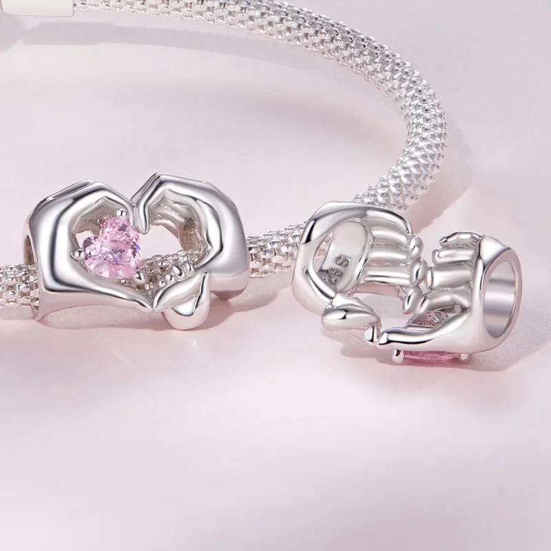 (zdjęcie do) Pandora Style Serce z Uśmiechem Charm - BSC829 - Wyświetl 4