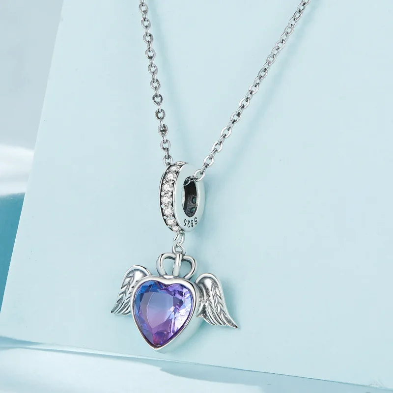 (zdjęcie do) Pandora Style Serce z Wiszącymi Skrzydłami - SCC2587 - Wyświetl 3
