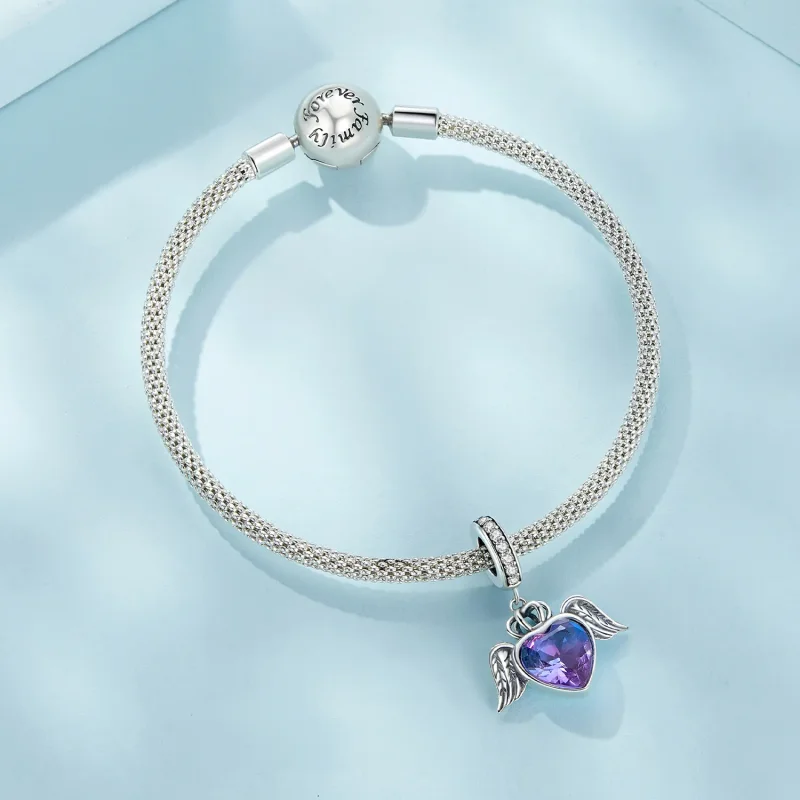 (zdjęcie do) Pandora Style Serce z Wiszącymi Skrzydłami - SCC2587 - Wyświetl 6