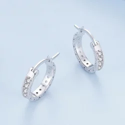 Pandora Style Shine Kolczyki na Kółkach - BSE868