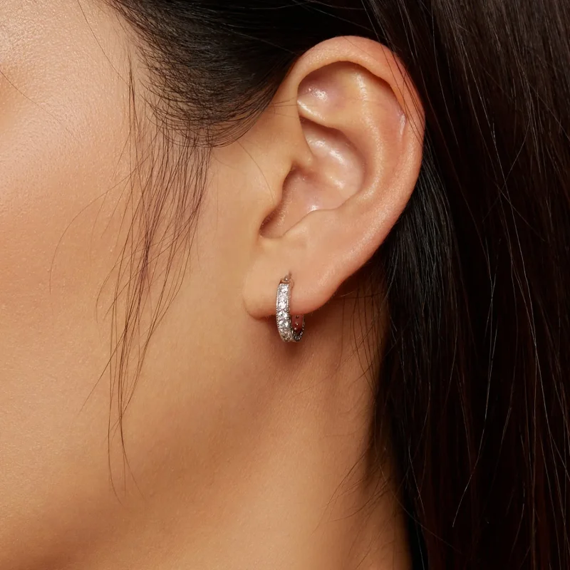(zdjęcie do) Pandora Style Shine Kolczyki na Kółkach - BSE868 - Wyświetl 5