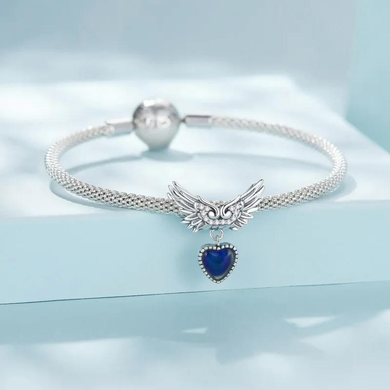 (zdjęcie do) Pandora Style Skrzydła Strażnika Kamień Emocjonalny Charm - SCC2581 - Wyświetl 5