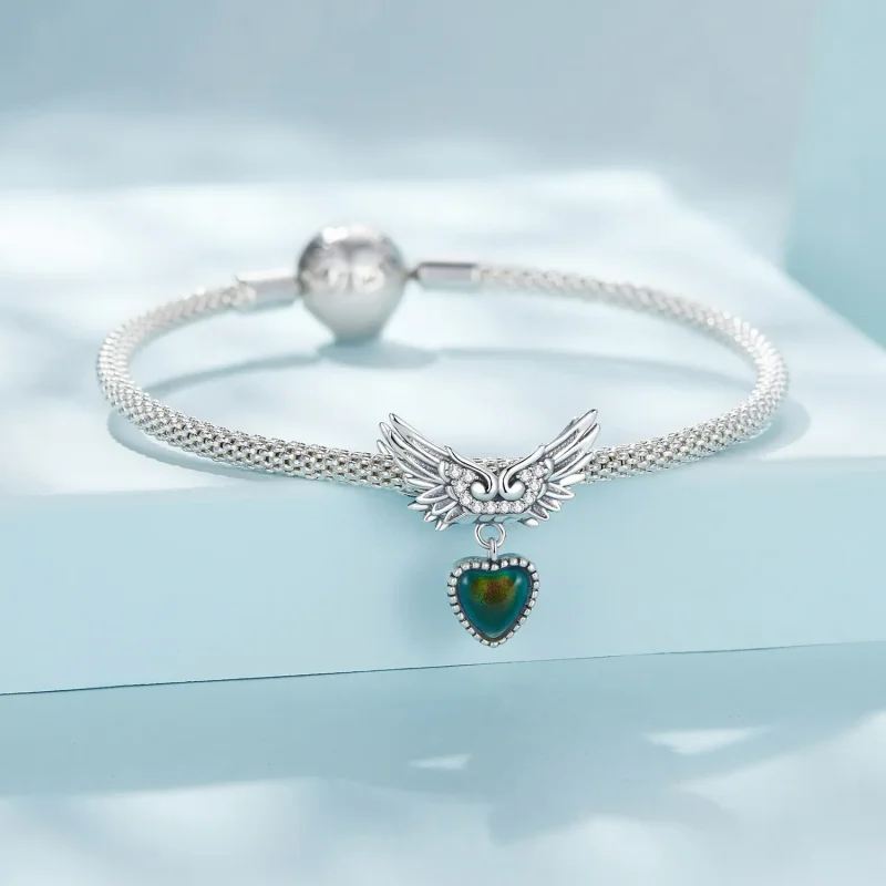 (zdjęcie do) Pandora Style Skrzydła Strażnika Kamień Emocjonalny Charm - SCC2581 - Wyświetl 6