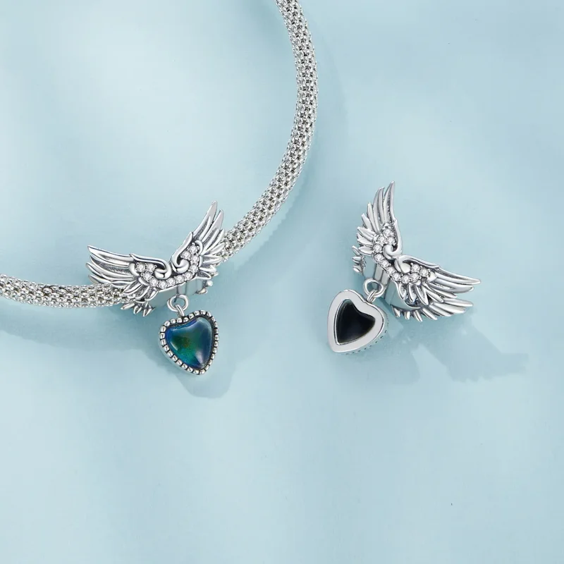 (zdjęcie do) Pandora Style Skrzydła Strażnika Kamień Emocjonalny Charm - SCC2581 - Wyświetl 7