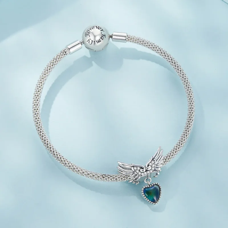 (zdjęcie do) Pandora Style Skrzydła Strażnika Kamień Emocjonalny Charm - SCC2581 - Wyświetl 8