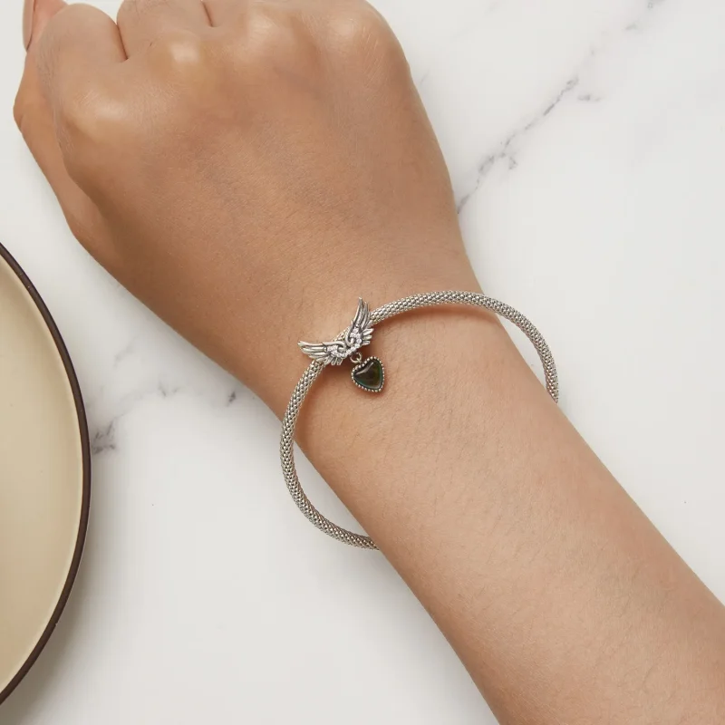 (zdjęcie do) Pandora Style Skrzydła Strażnika Kamień Emocjonalny Charm - SCC2581 - Wyświetl 9