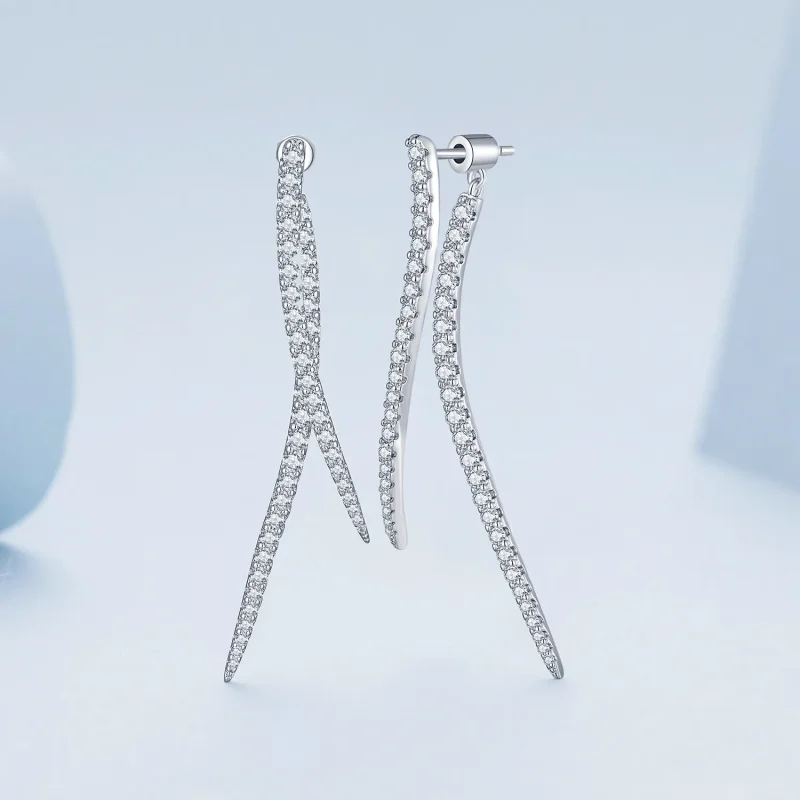 (zdjęcie do) Pandora Style Smart Tassel Długie Kolczyki na Śrubkę - YIE227 - Wyświetl 3