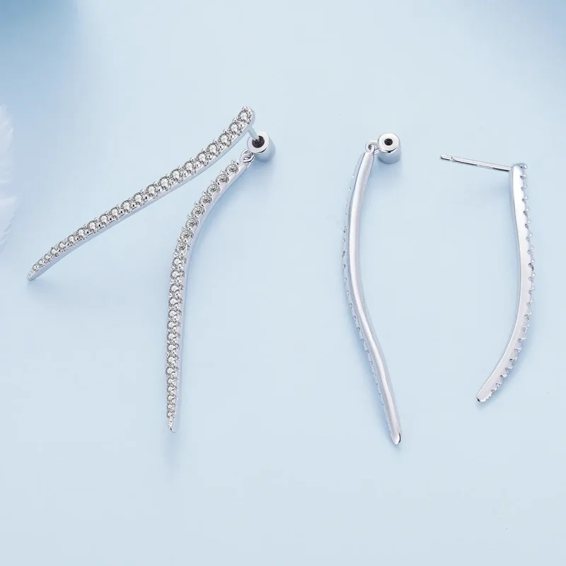 (zdjęcie do) Pandora Style Smart Tassel Długie Kolczyki na Śrubkę - YIE227 - Wyświetl 4