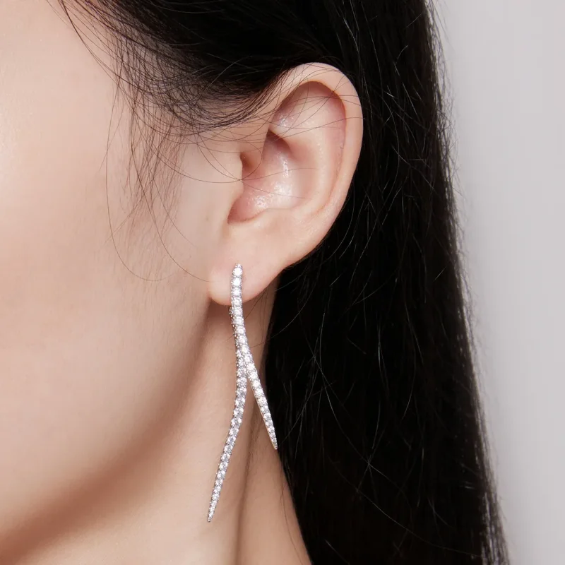 (zdjęcie do) Pandora Style Smart Tassel Długie Kolczyki na Śrubkę - YIE227 - Wyświetl 5