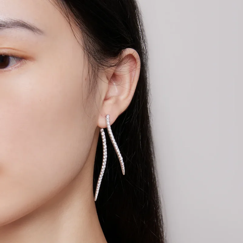 (zdjęcie do) Pandora Style Smart Tassel Długie Kolczyki na Śrubkę - YIE227 - Wyświetl 6