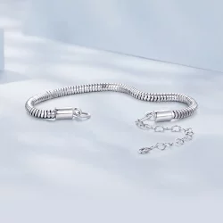 Pandora Style Snake Bone Chain Bransoletka na łańcuszku - BSB150