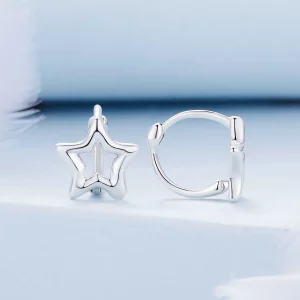 Pandora Style Star Kolczyki W Kształcie Koła - BSE896