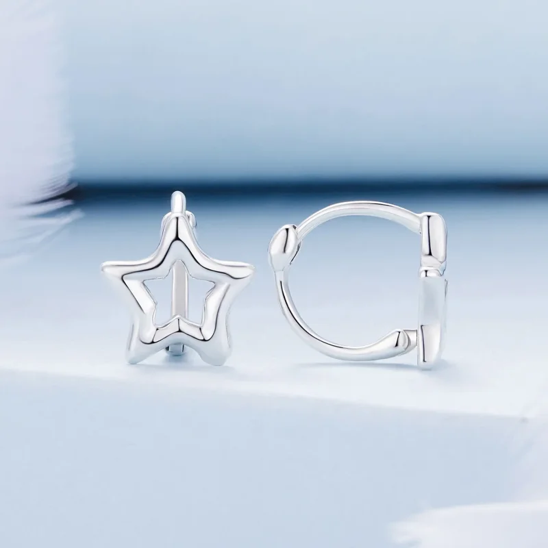 (zdjęcie do) Pandora Style Star Kolczyki W Kształcie Koła - BSE896 - Wyświetl 2