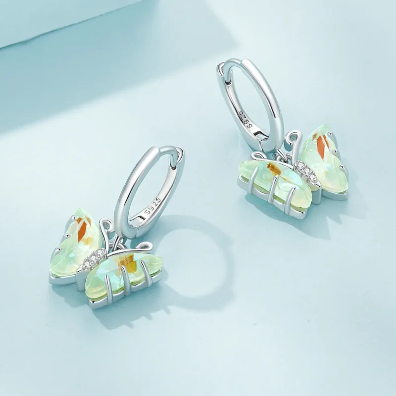 (zdjęcie do) Pandora Style Symphony Kolczyki w kształcie motyla - SCE1588-GN - Wyświetl 3