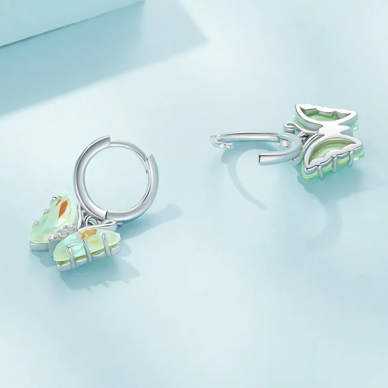 (zdjęcie do) Pandora Style Symphony Kolczyki w kształcie motyla - SCE1588-GN - Wyświetl 4