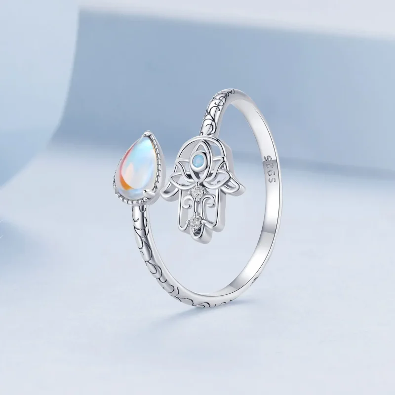 (zdjęcie do) Pandora Style Szczęśliwy Pierścień Ręki - BSR486-E - Wyświetl 2