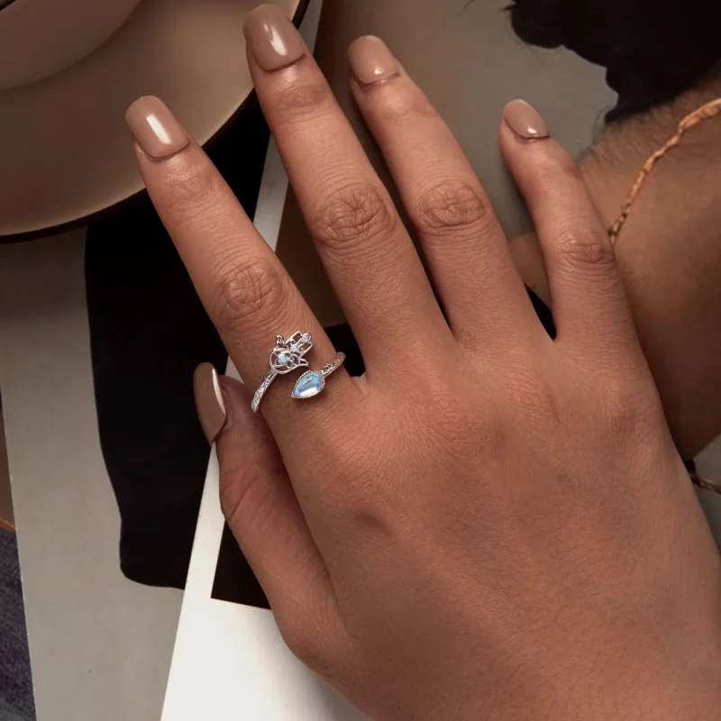 (zdjęcie do) Pandora Style Szczęśliwy Pierścień Ręki - BSR486-E - Wyświetl 5