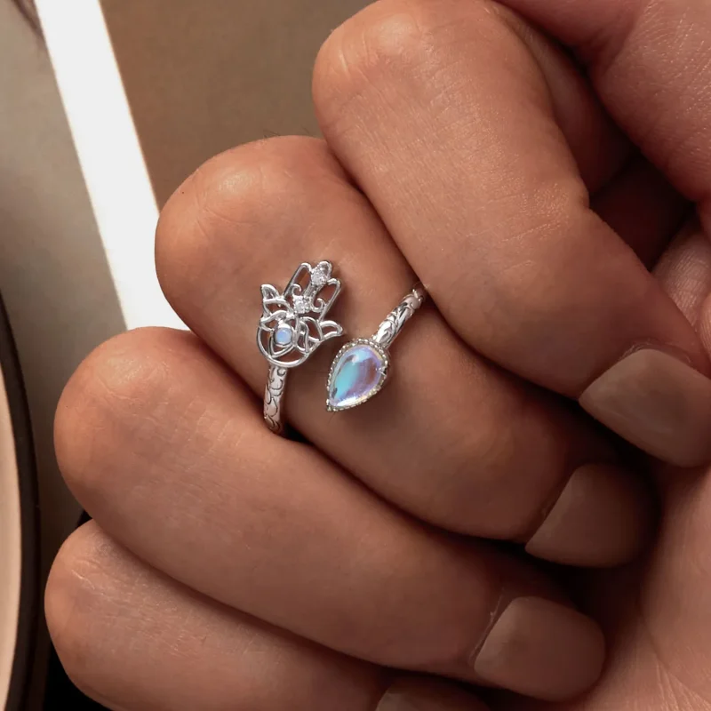 (zdjęcie do) Pandora Style Szczęśliwy Pierścień Ręki - BSR486-E - Wyświetl 6